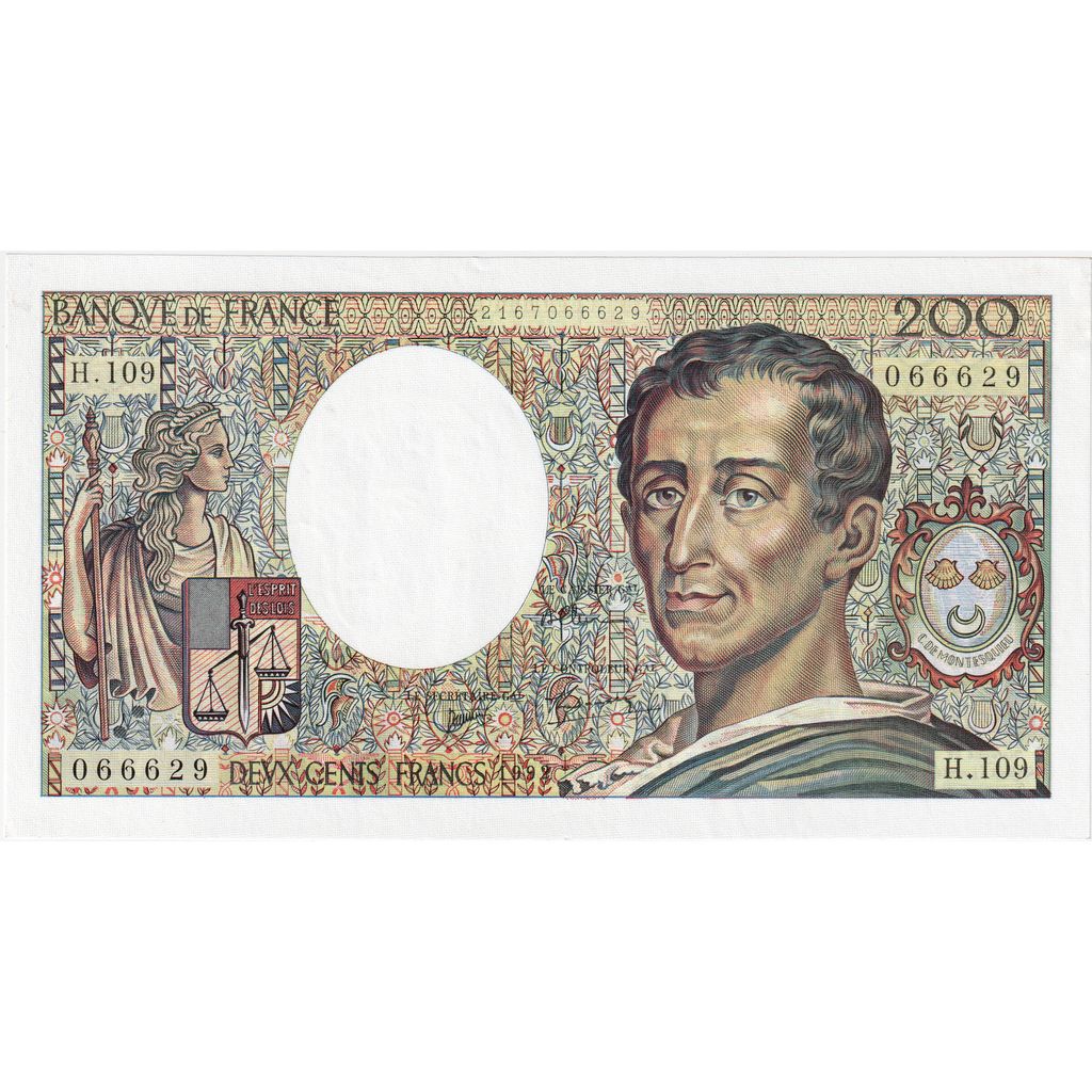 France, 200 Francs, Montesquieu, H.109, UNC(65-70)