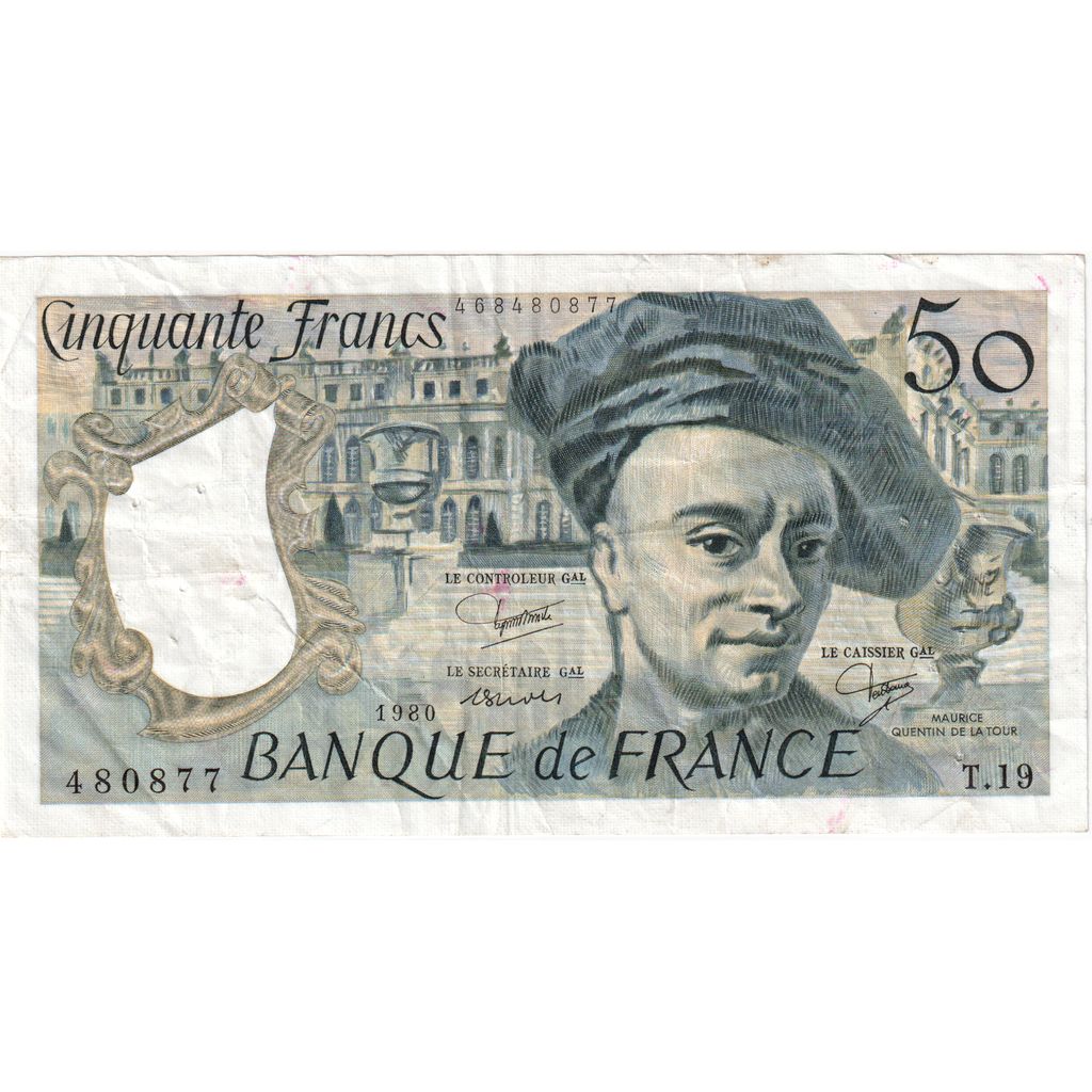 France, 50 Francs, Quentin de La Tour, T.19, VF(30-35)
