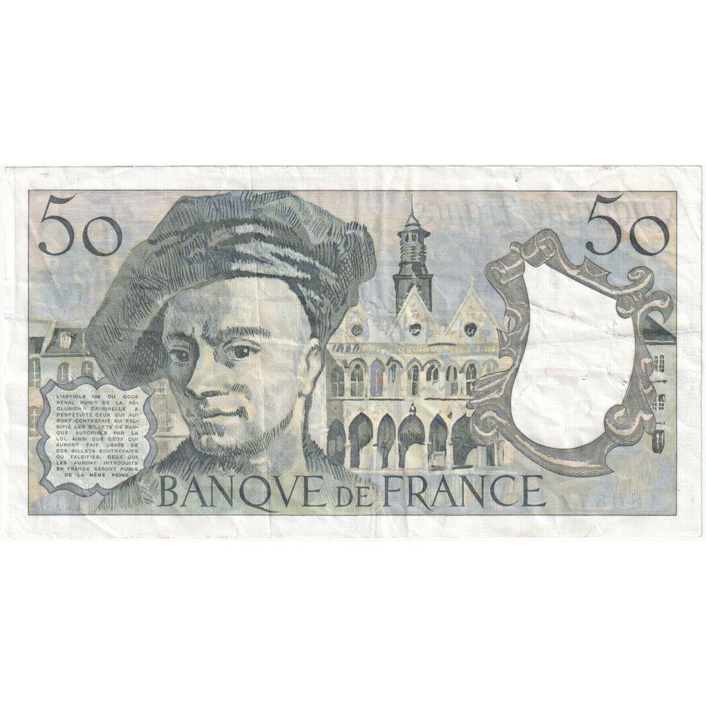 France, 50 Francs, Quentin de La Tour, T.19, VF(30-35)