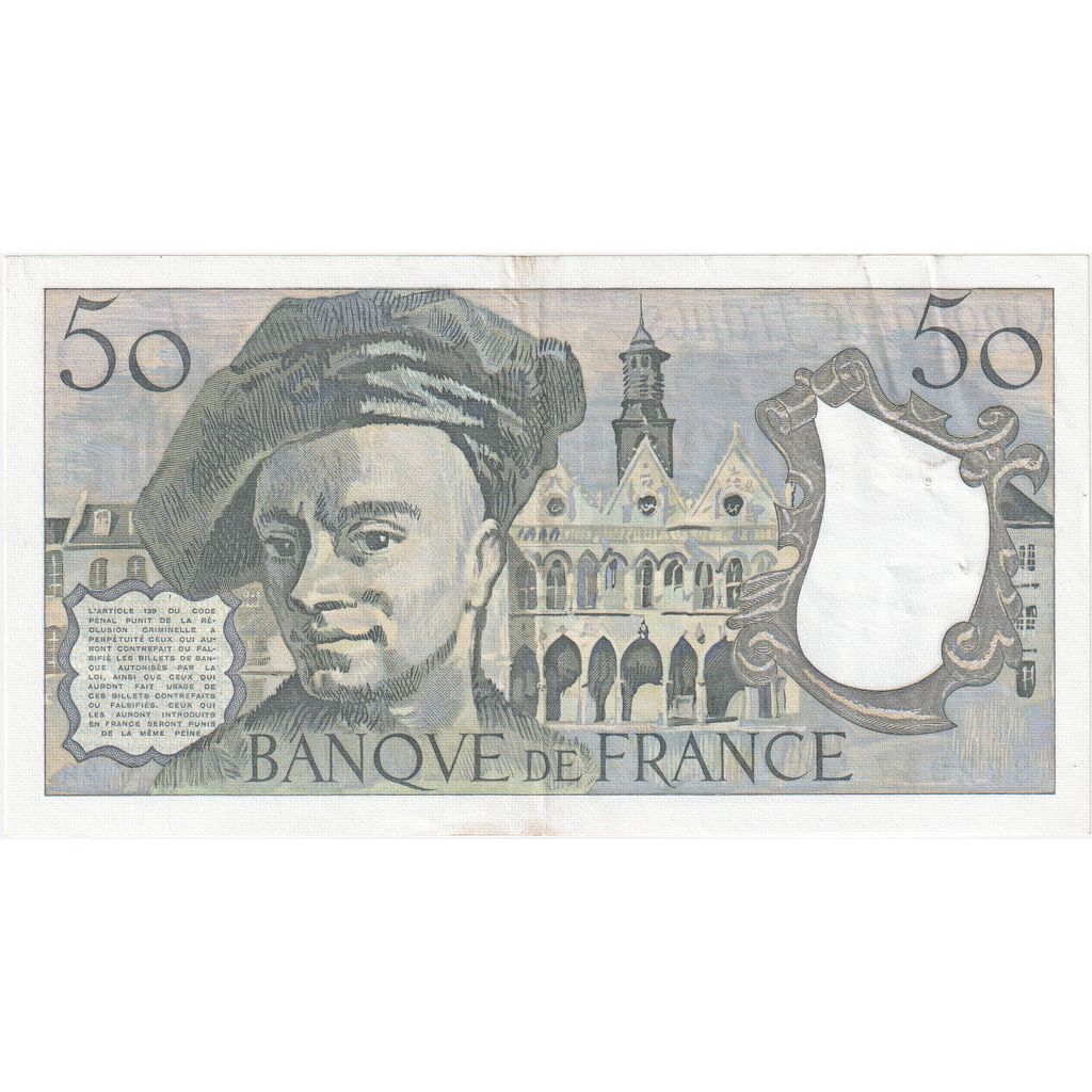 France, 50 Francs, Quentin de La Tour, V.28, AU(50-53)