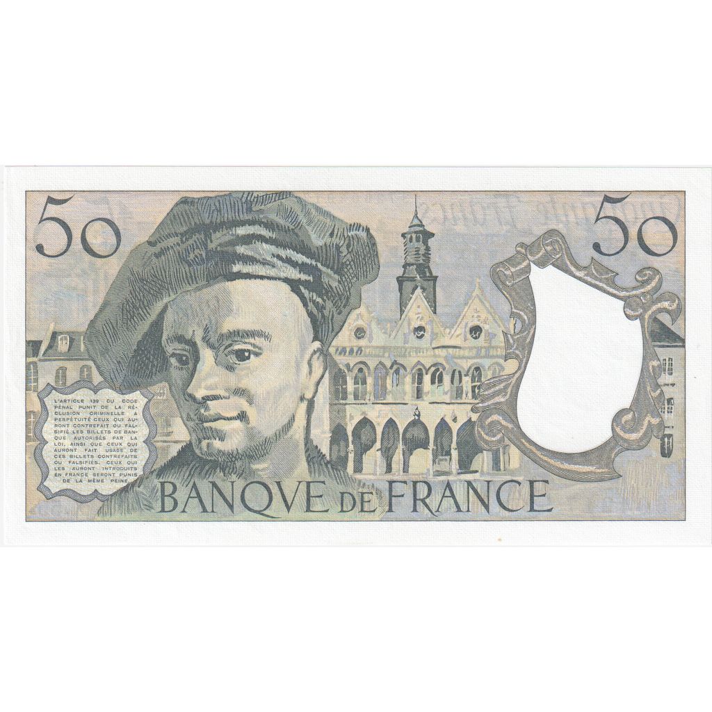 France, 50 Francs, Quentin de La Tour, X.55, UNC(65-70)