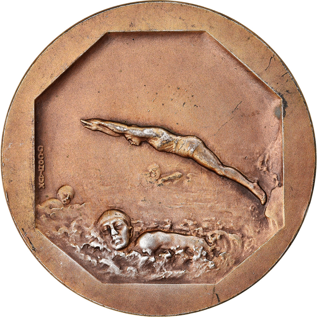 France, Medal, Natation, Sports & leisure, Contaux, , Vermeil