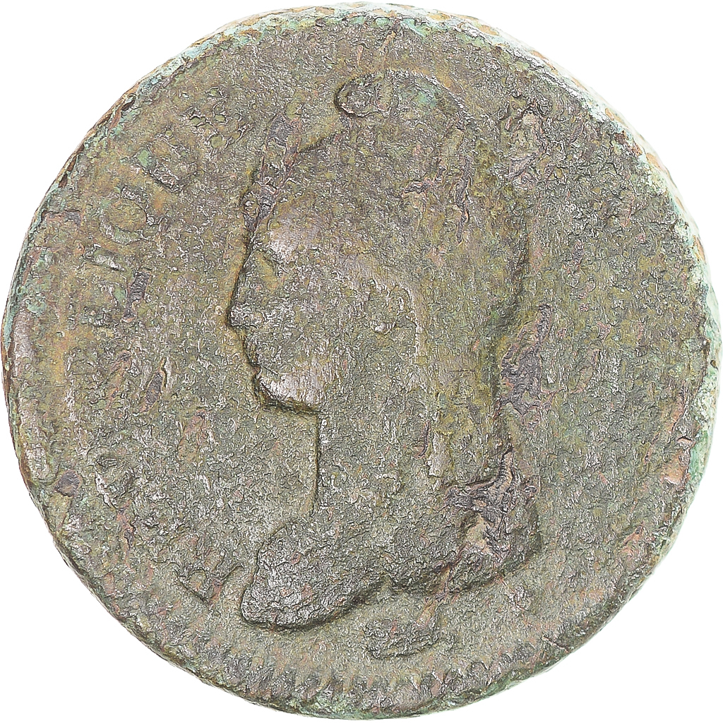 Coin, France, Dupré, Decime, AN 8, Metz, , Copper, Gadoury:187a