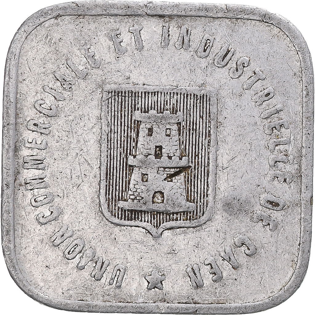 Coin, France, Ville de Caen, 25 Centimes, 1921, , Aluminium, Elie:10.3
