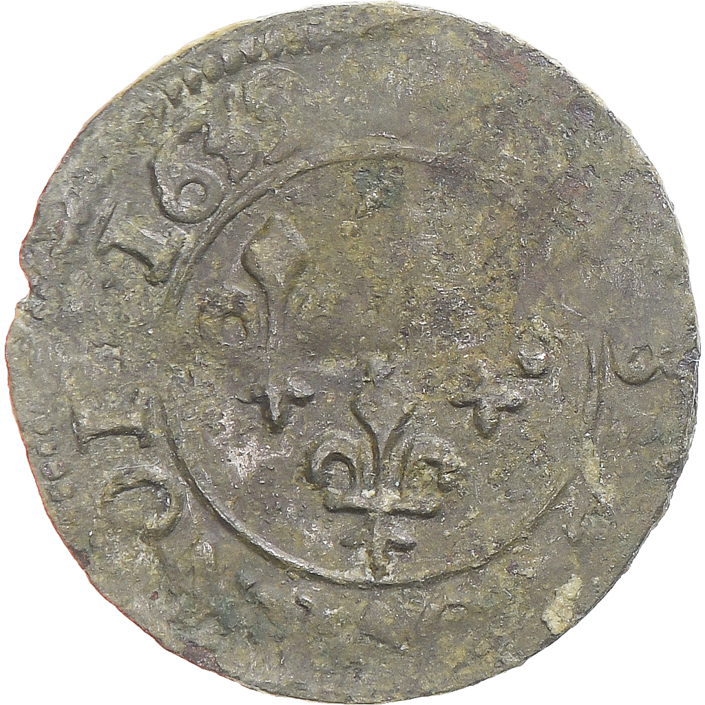 Coin, France, Louis XIII, Double Tournois, 1639, , Copper, Gadoury:11