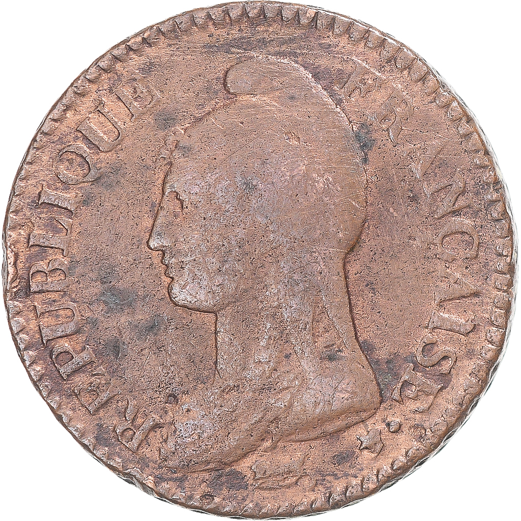 Coin, France, Dupré, Decime, AN 7, Paris, , Copper, Gadoury:187