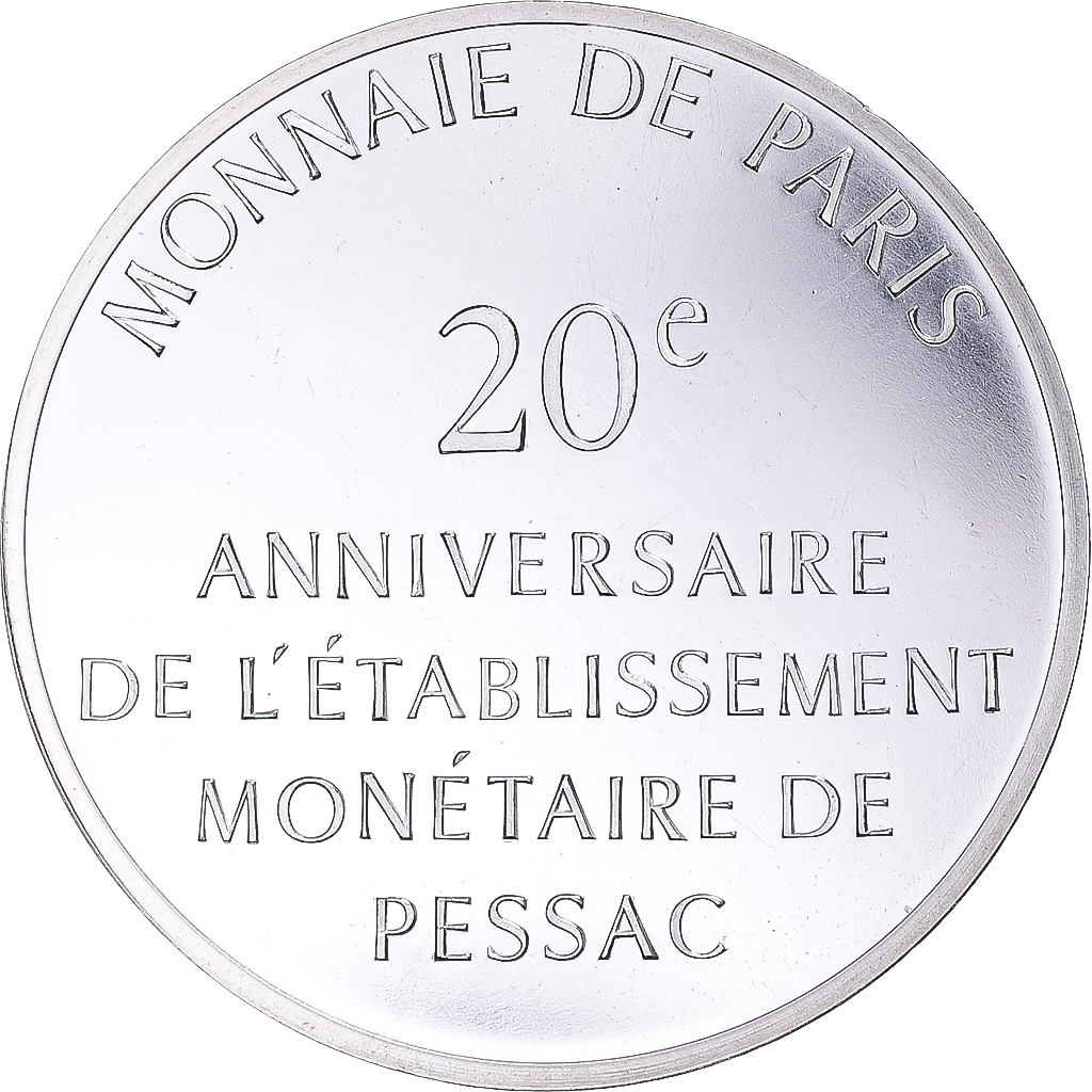 France, Token, Pessac - 20e anniversaire, 1993, , Silver