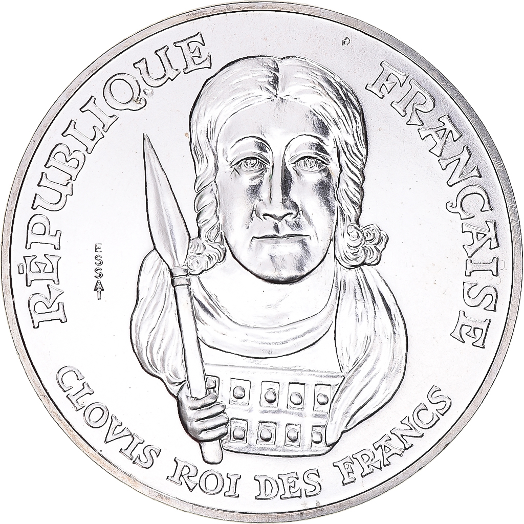Coin, France, Clovis, 100 Francs, 1996, Monnaie de Paris, ESSAI, MS