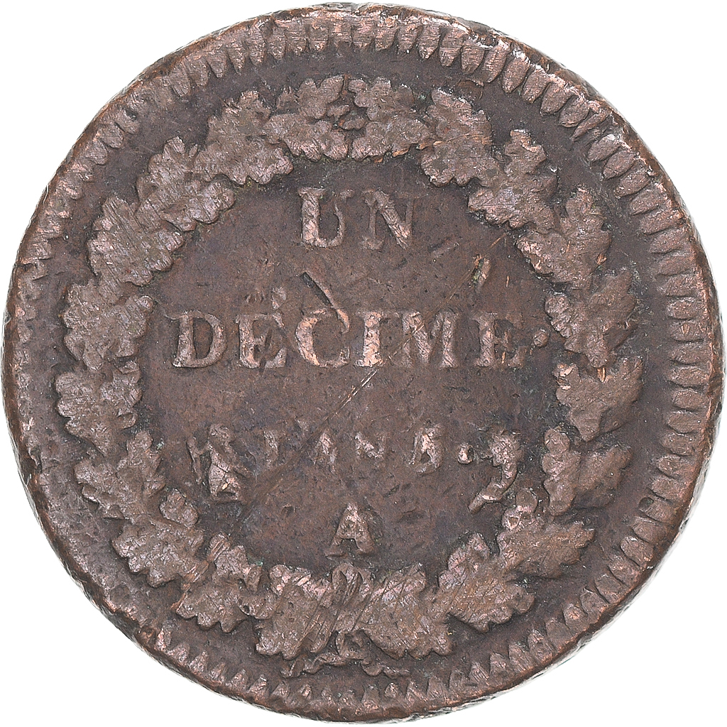 Coin, France, Dupré, Decime, AN 5, Paris, , Copper, Gadoury:187