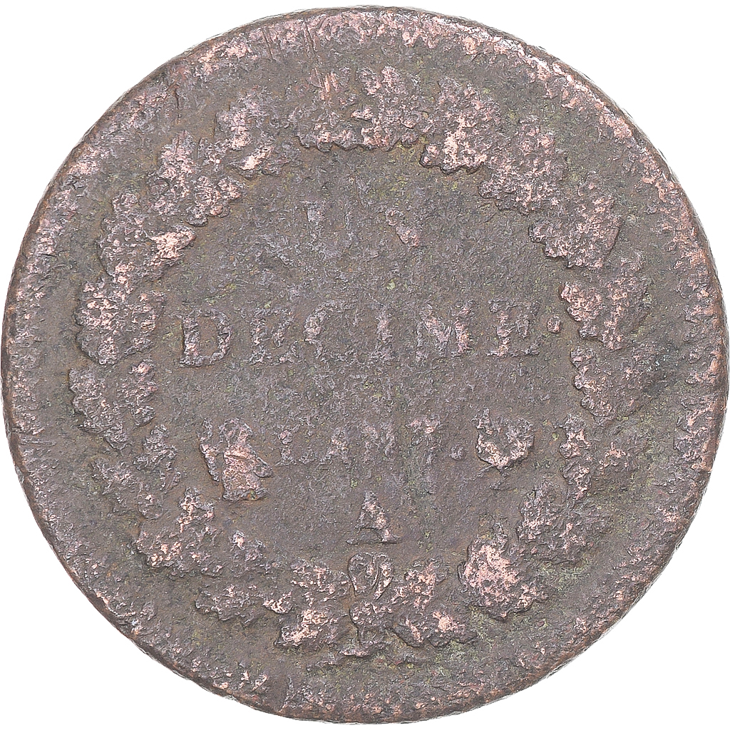 Coin, France, Dupré, Decime, Paris, , Copper, Gadoury:187