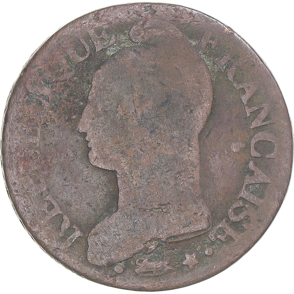 Coin, France, Dupré, 5 Centimes, AN 8/5, Metz, , Copper, Gadoury:126a