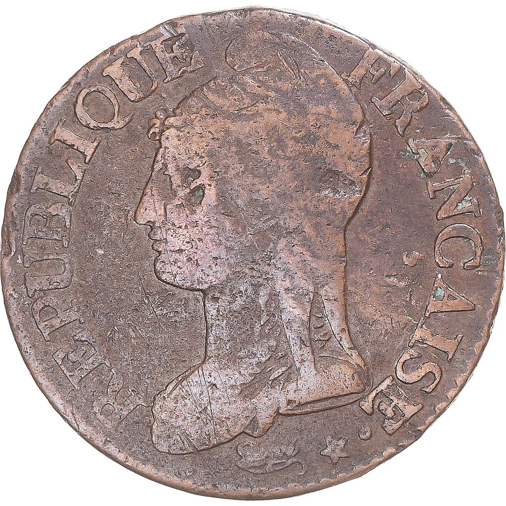 Coin, France, Dupré, 5 Centimes, AN 8/5, Metz, , Copper, Gadoury:126a