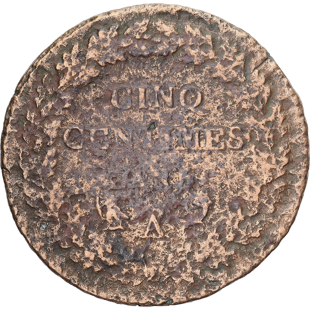Coin, France, Dupré, 5 Centimes, AN 5, Paris, , Copper, Gadoury:126