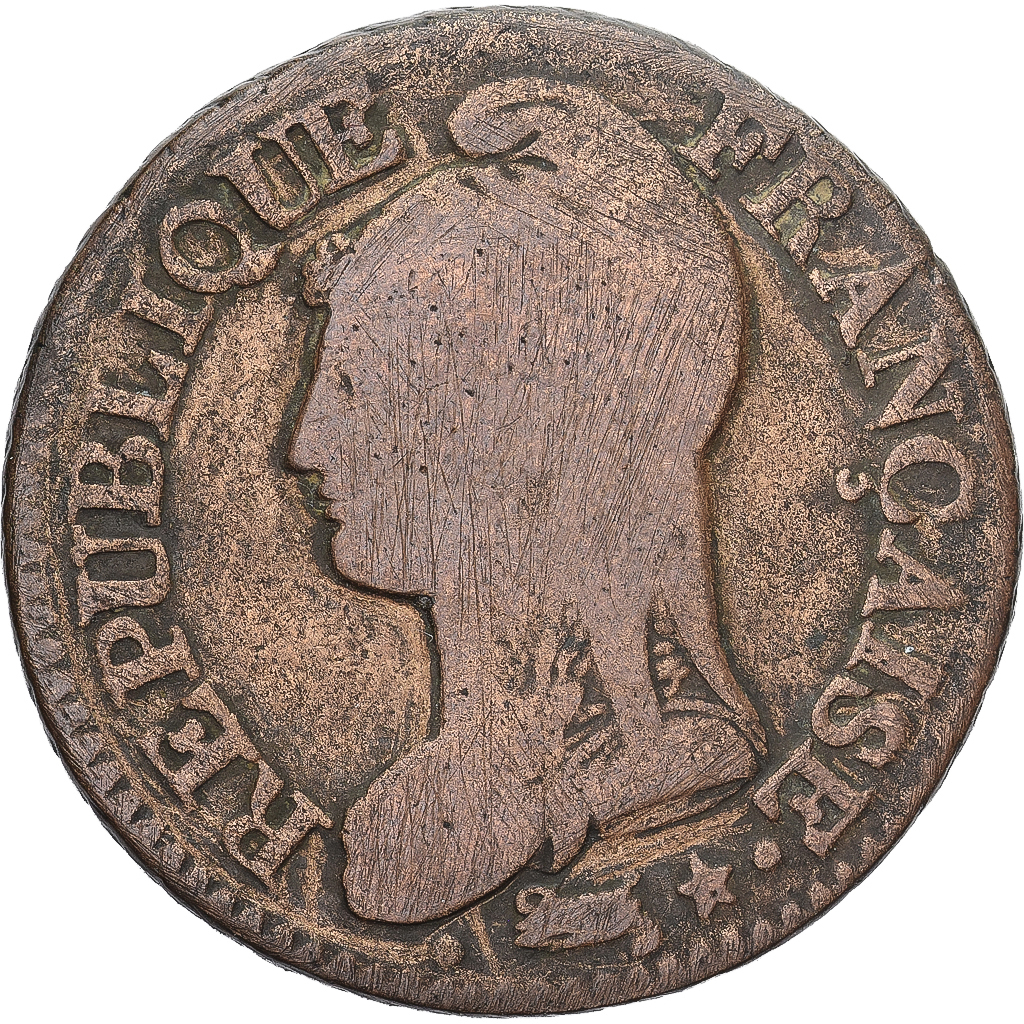 Coin, France, Dupré, 5 Centimes, AN 5, Paris, , Copper, Gadoury:126