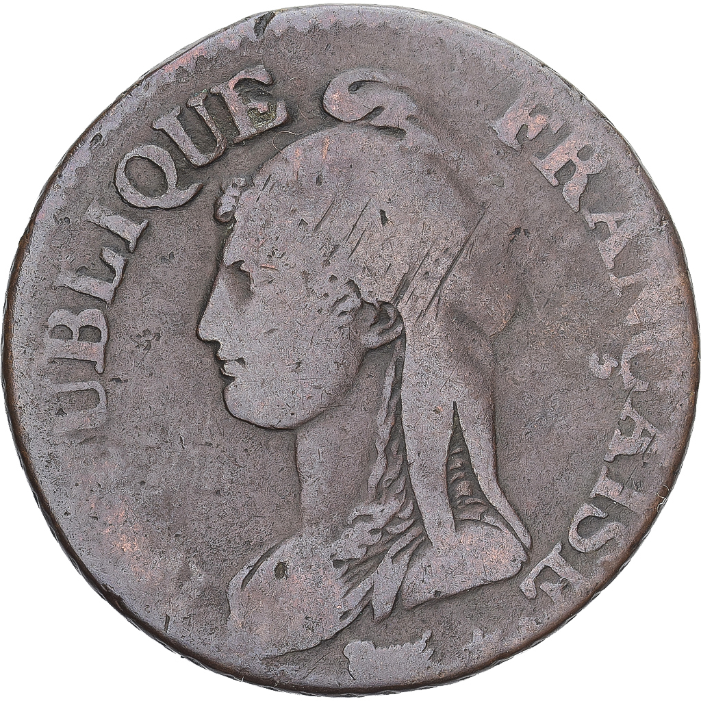 Coin, France, Dupré, 5 Centimes, Paris, , Copper, Gadoury:126/126a