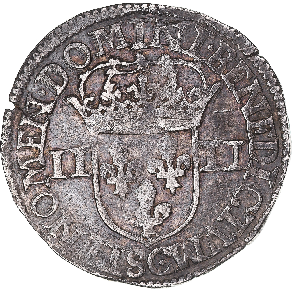 Coin, France, Henri IV, 1/4 Ecu, 1606, Saint Lô, VF, Silver, Gadoury:596