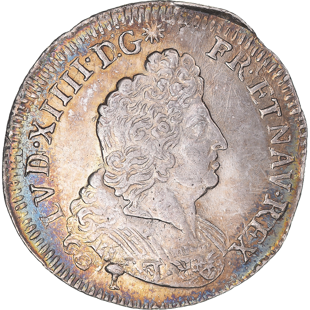 Coin, France, Louis XIV, 1/4 Ecu aux insignes, 1702, Montpellier, réformé