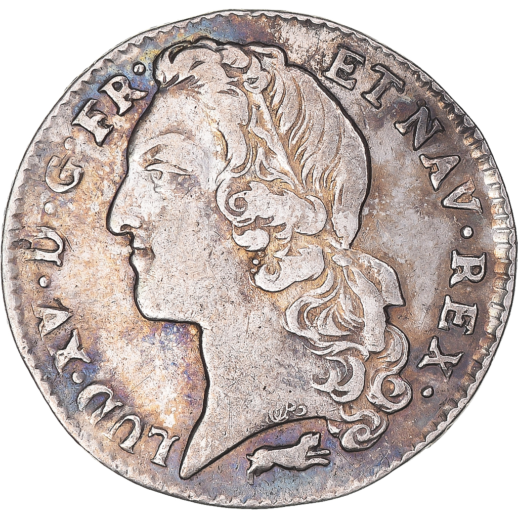Coin, France, Louis XV, 1/5 Écu au bandeau, 1767/6, Orléans, EF