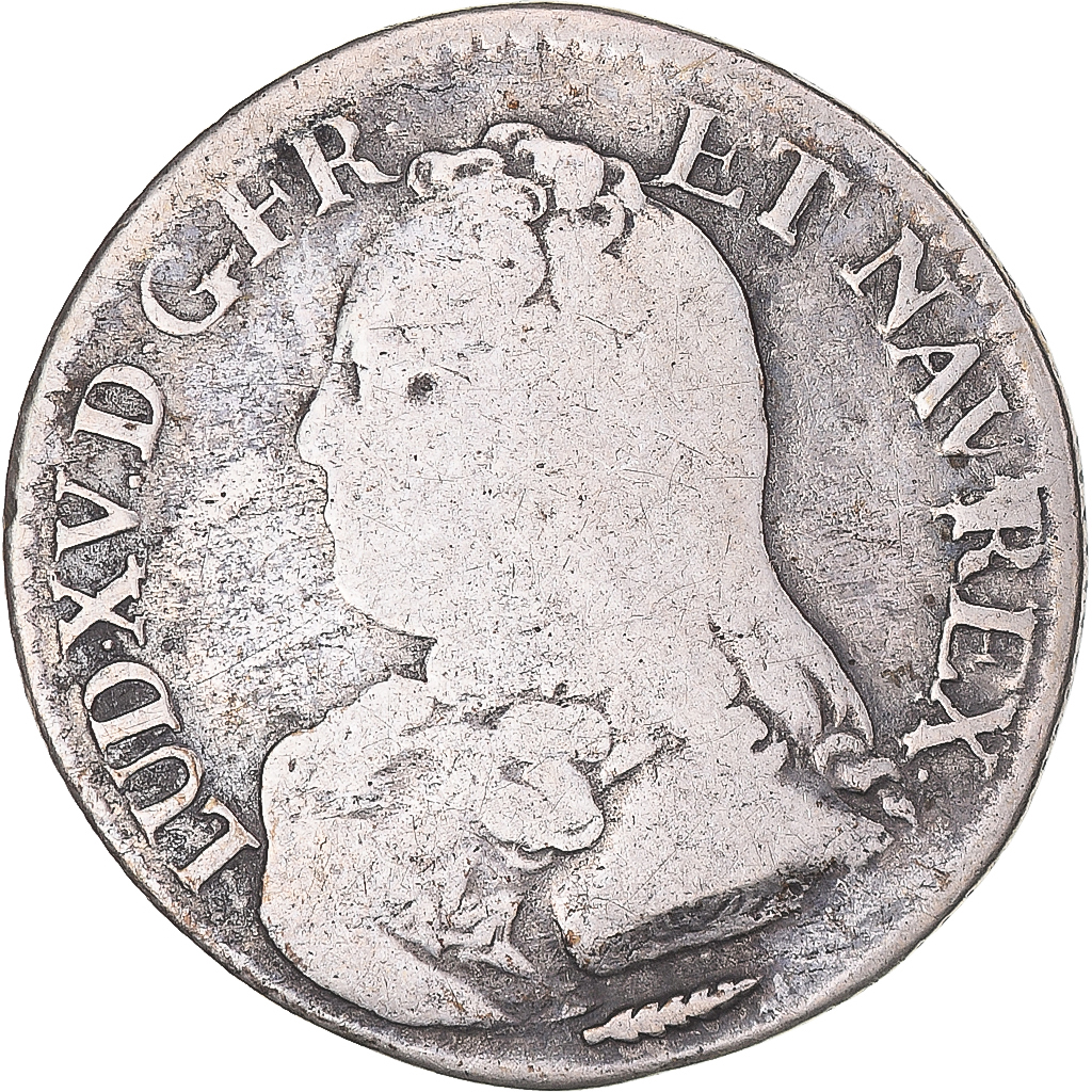 Coin, France, Louis XV, 1/5 Écu aux branches d'olivier, 1726, Amiens