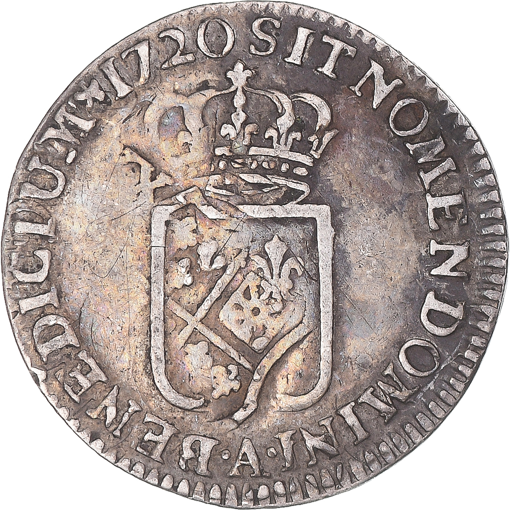 Coin, France, Louis XV, 1/6 Écu de France, 1720, Paris, , Silver