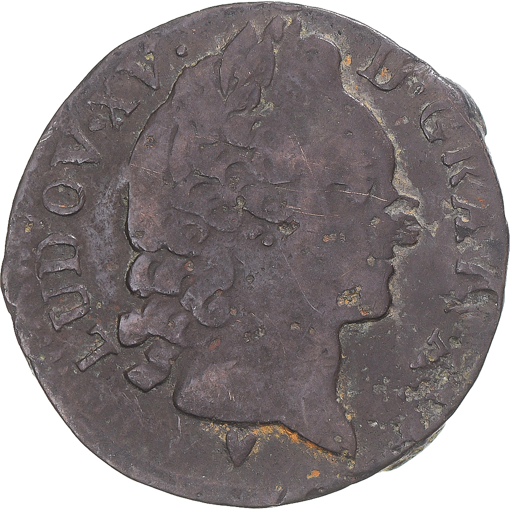 Coin, France, Louis XV, Sol d'Aix, 1771, Aix, , Copper, KM:542