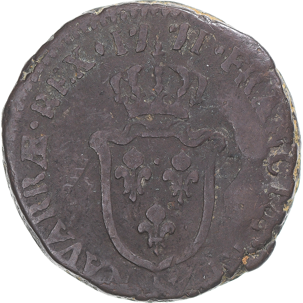 Coin, France, Louis XV, Sol d'Aix, 1771, Aix, , Copper, KM:542