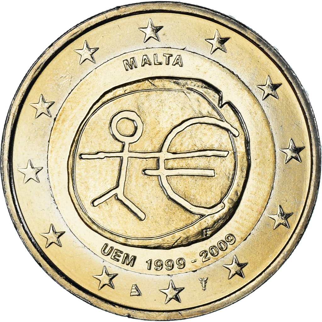 Malta, 2 Euro, UEM, 2009, Paris, VZ+, Bi-Metallic, KM:134