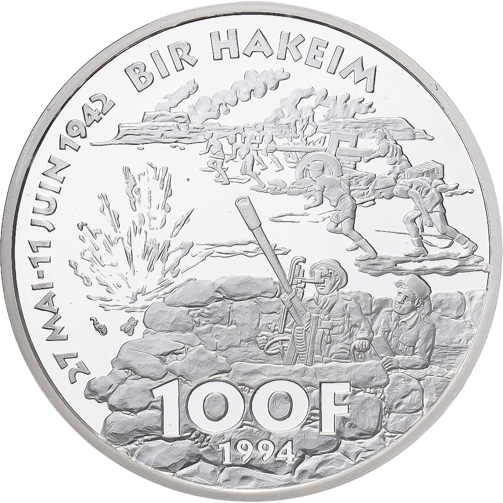 Coin, France, Koenig, 100 Francs, 1994, Monnaie de Paris, BE, , Silver