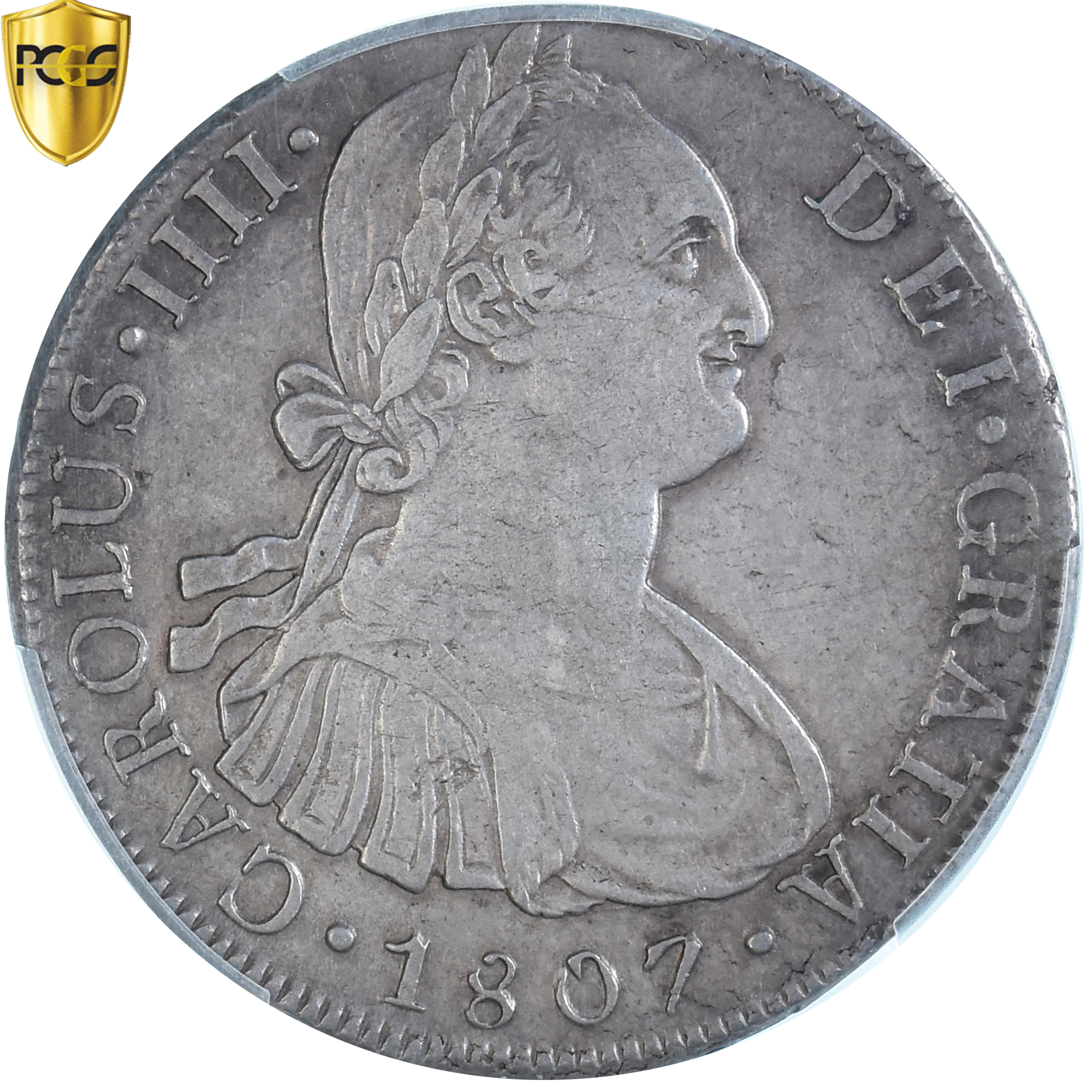 Coin, Peru, Charles IV, 8 Reales, 1807, Lima, PCGS, 