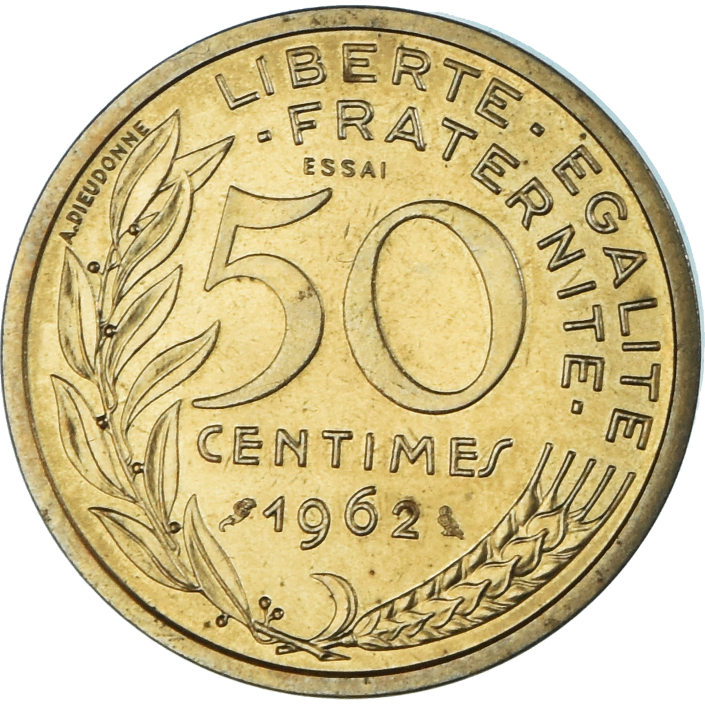 Coin, France, Marianne, 50 Centimes, 1962, Paris, ESSAI, MS