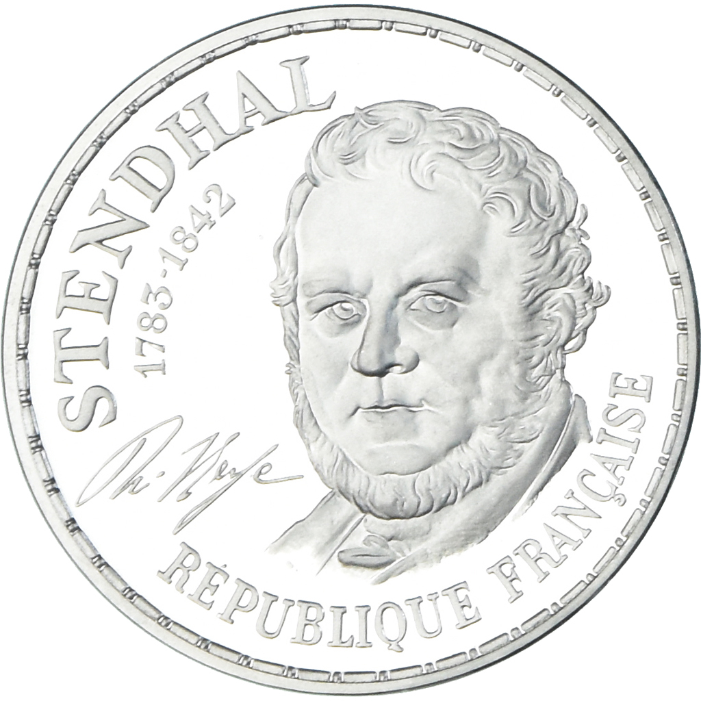 Coin, France, Stendhal, 10 Francs, 1983, Monnaie de Paris, Piéfort, 
