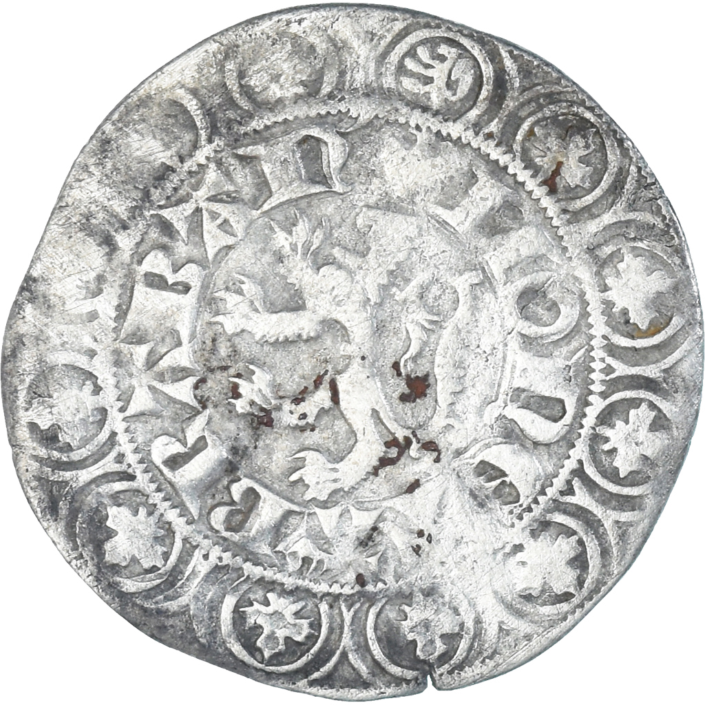 Coin, France, BRABANT, Jean III, Gros, 1312-1355, Bruxelles, VF, Silver