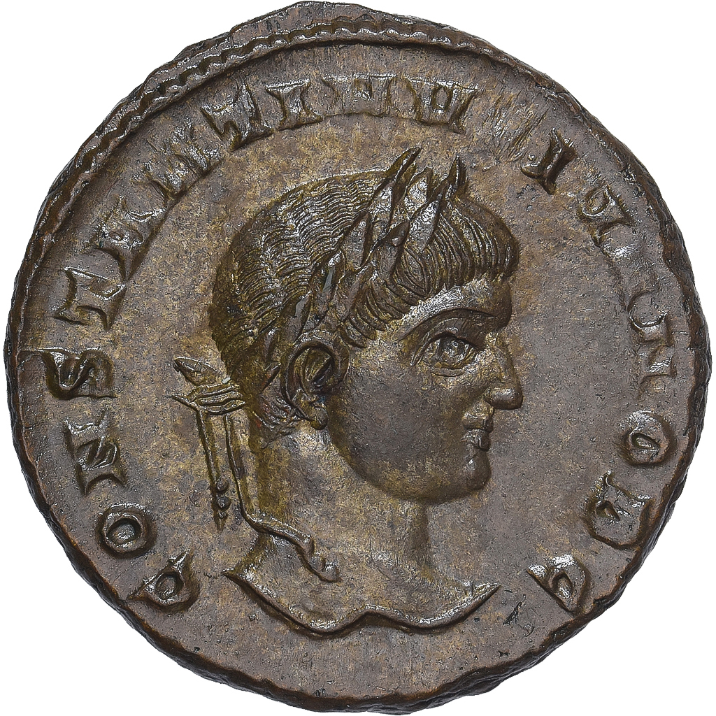 Coin, Constantine II, Follis, 320-321, Siscia, , Bronze, RIC:164 var.