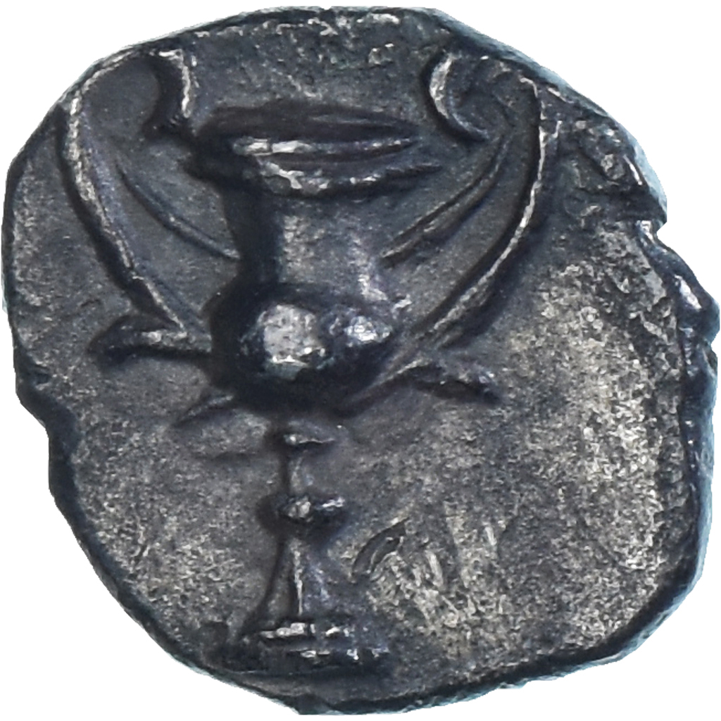 Coin, Calabria, Obol, 302-228 BC, Tarentum, AU, Silver, SNG-ANS:1539