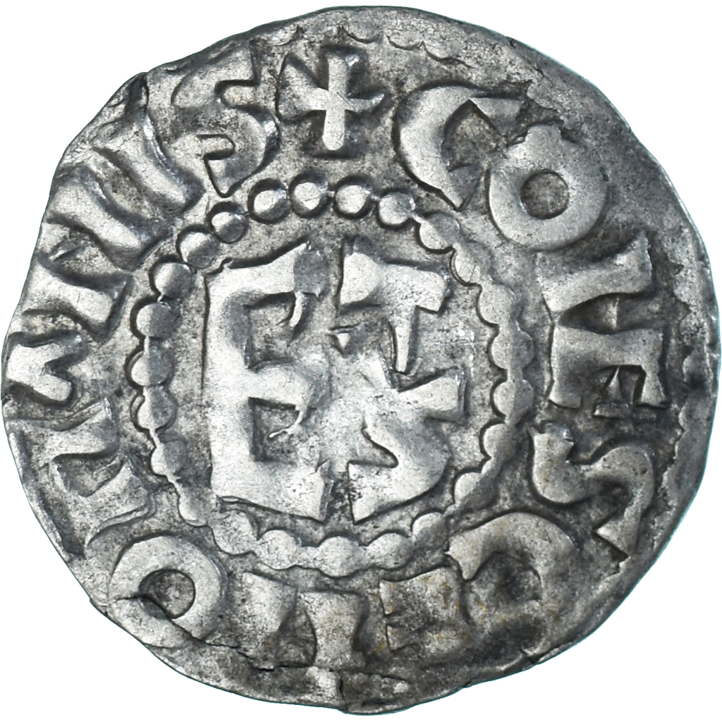 Coin, France, Maine, Herbert I, Denier, ND (1015-1246), Le Mans, 