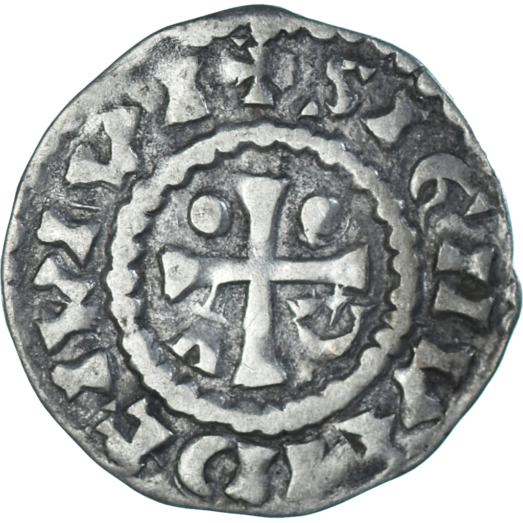 Coin, France, Maine, Herbert I, Denier, ND (1015-1246), Le Mans, 