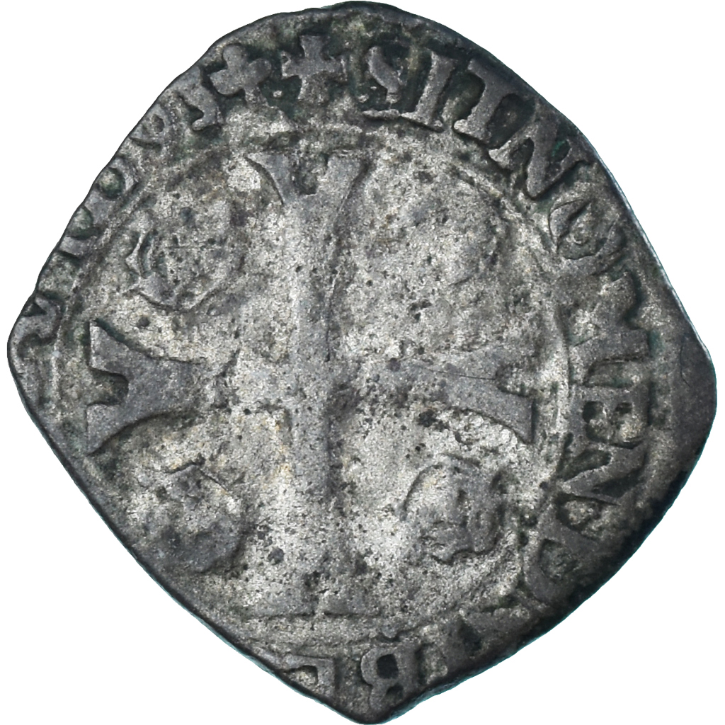 Coin, France, Charles X, Douzain aux deux C, 1593, Lyon, , Billon