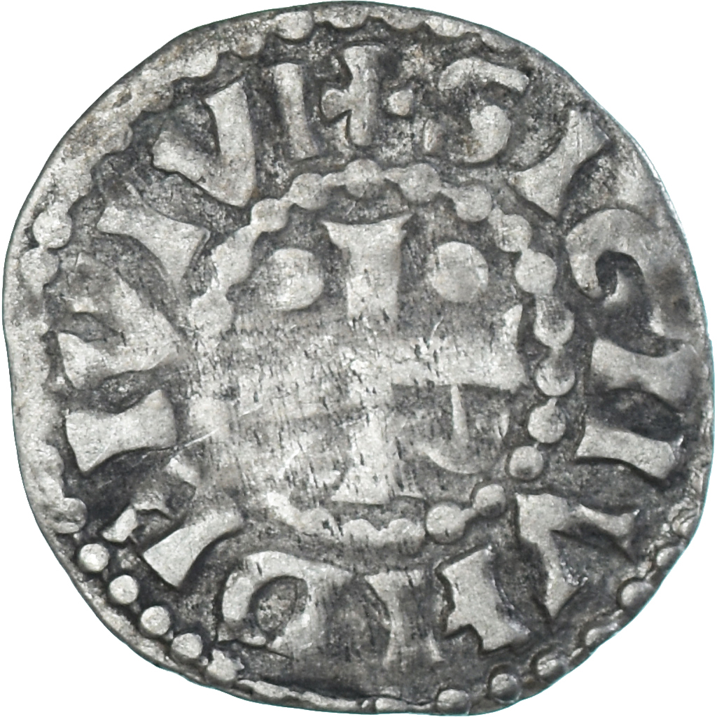 Coin, France, Maine, Herbert I, Denier, ND (1015-1246), Le Mans, 