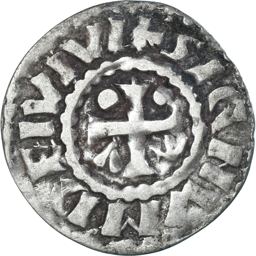 Coin, France, Maine, Herbert I, Denier, ND (1015-1246), Le Mans, 