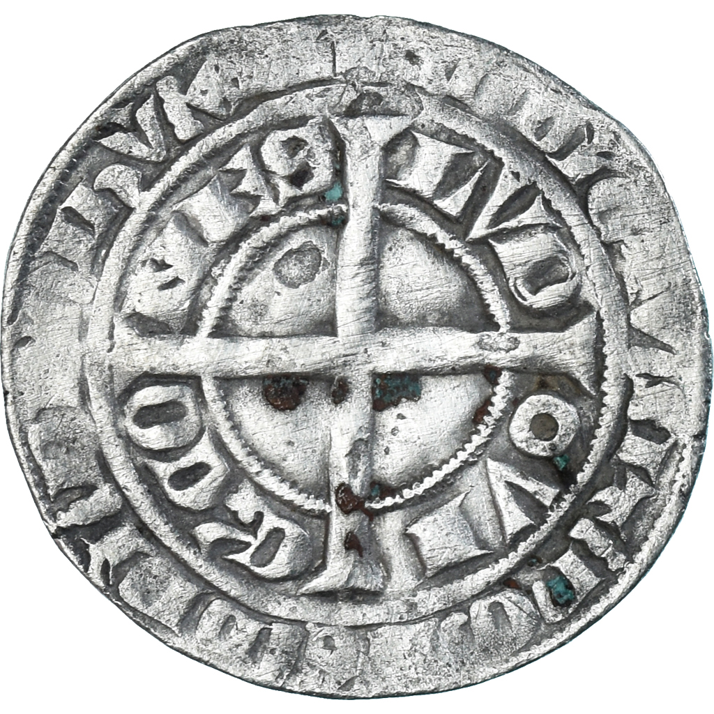 Coin, France, Flanders, Louis II de Mâle, Gros, 1346-1384, , Silver