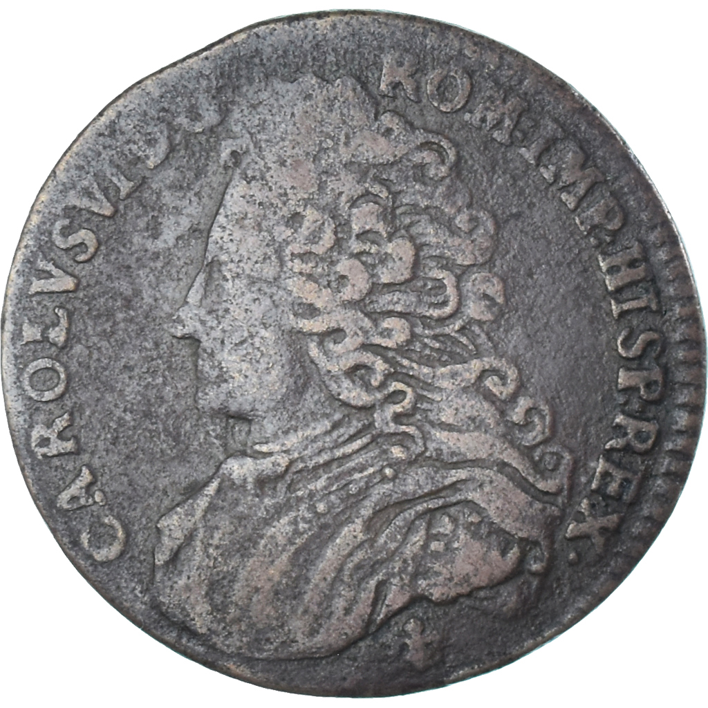 Coin, Austrian Netherlands, Charles VI, Liard, Oord, 1712, Bruges, 