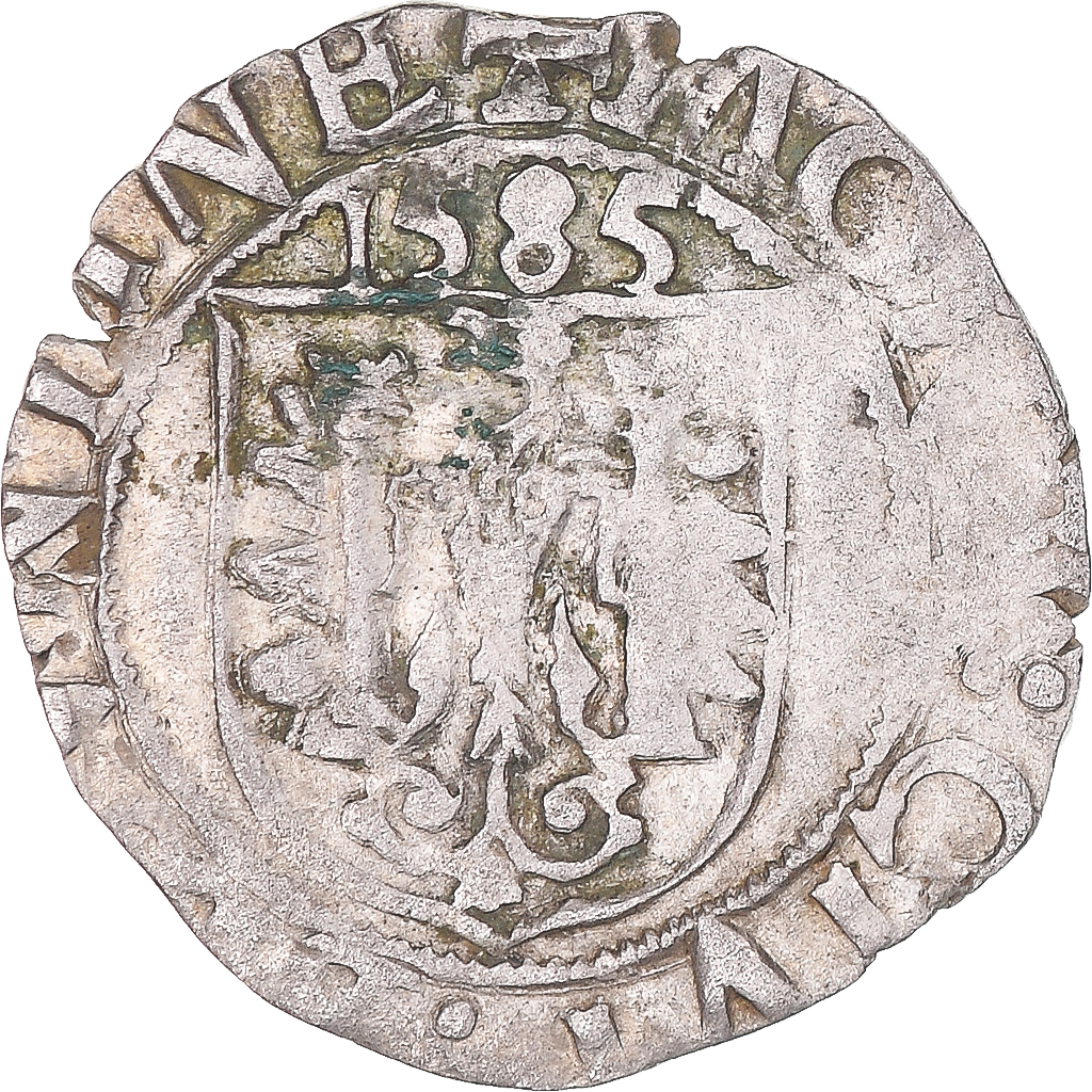 Coin, FRENCH STATES, Franche-Comté, Carolus, 1585, Besançon, , Billon