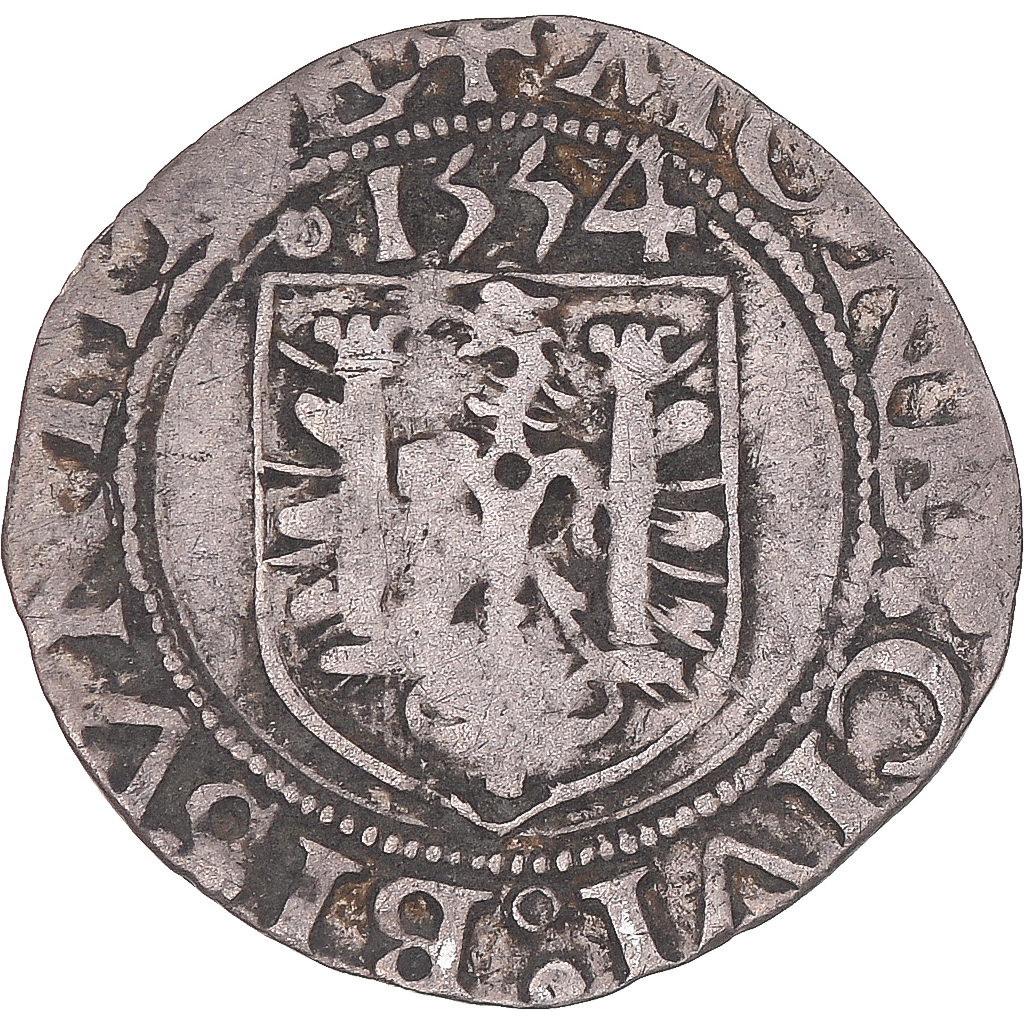 Coin, FRENCH STATES, Franche-Comté, Carolus, 1554, Besançon, , Billon