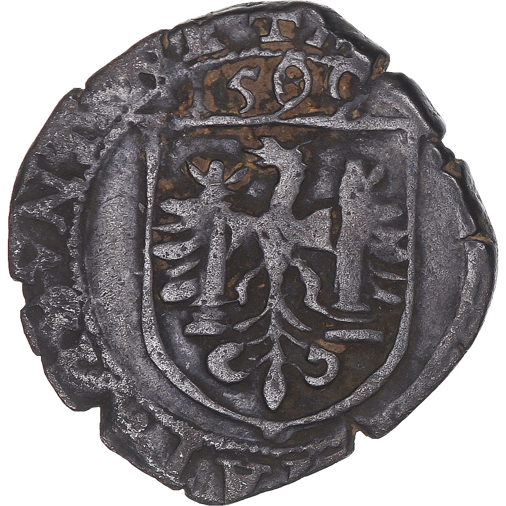 Coin, FRENCH STATES, Franche-Comté, Carolus, 1599, Besançon, , Billon