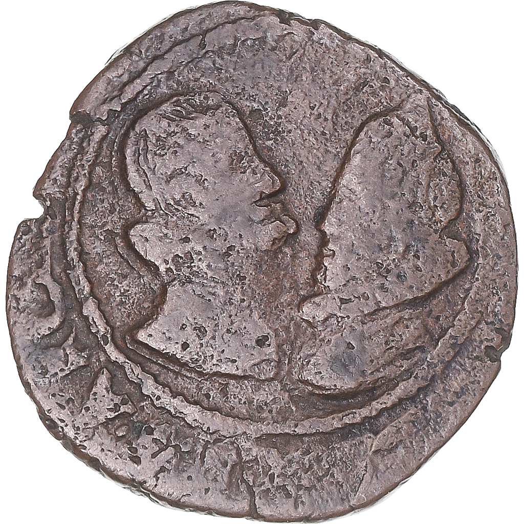 Coin, FRENCH STATES, Franche-Comté, Albert & Isabella, 2 Deniers, 1611, Dole