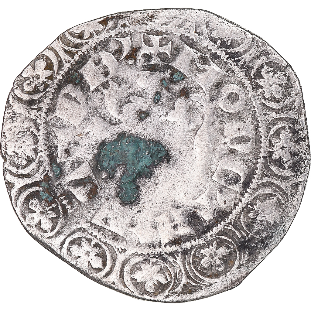 Coin, France, Flanders, Louis II de Mâle, Gros, 1346-1384, , Silver