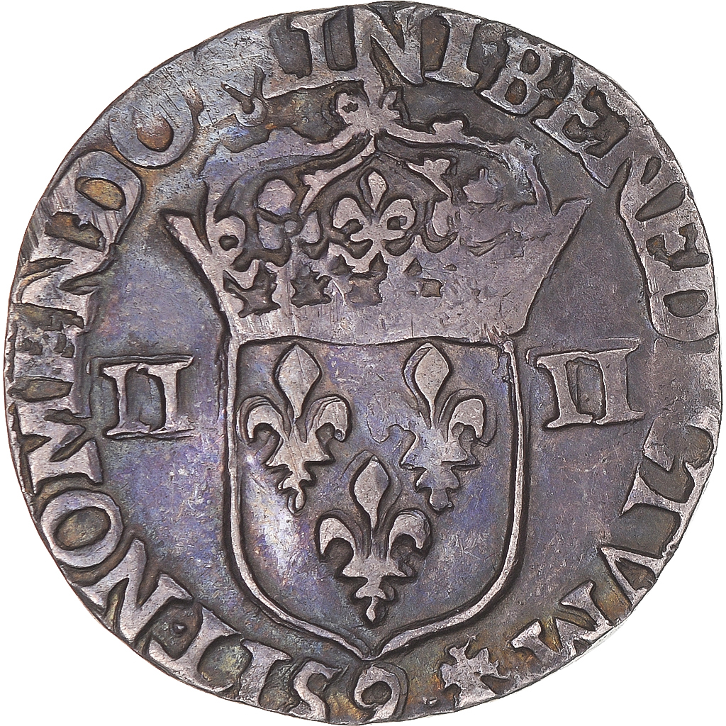 Coin, France, Louis XIII, 1/4 Ecu, 1617, Rennes, EF, Silver, KM:47.21