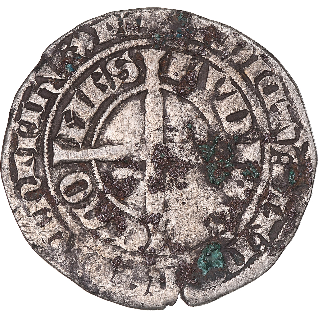 Coin, France, Flanders, Louis II de Mâle, Gros, 1346-1384, , Silver