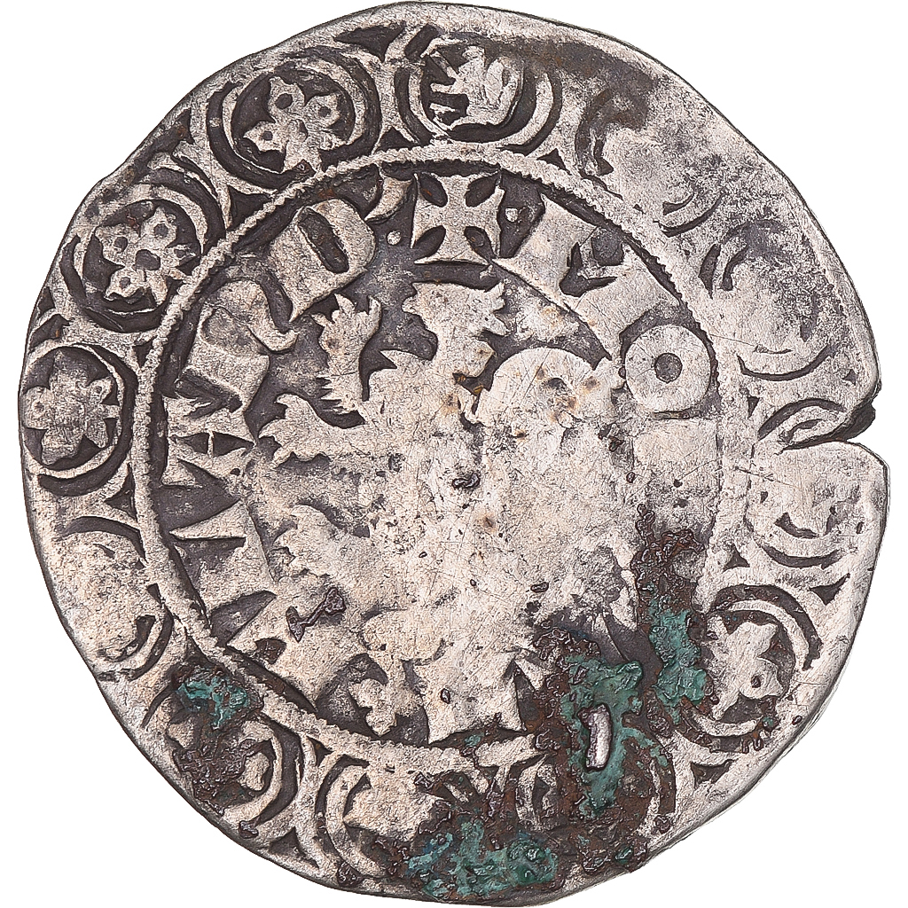 Coin, France, Flanders, Louis II de Mâle, Gros, 1346-1384, , Silver