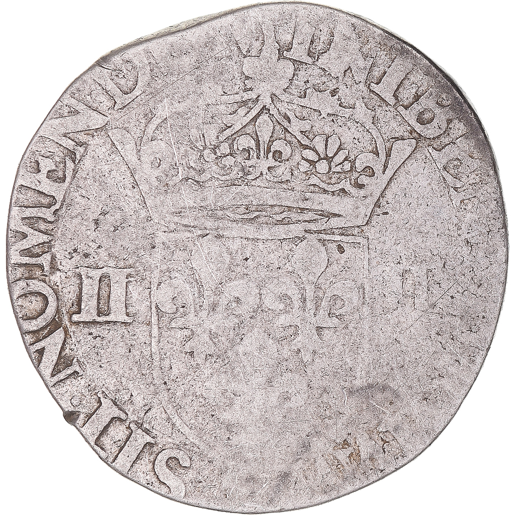 Coin, France, Henri III, 1/4 Ecu, , Silver, Gadoury:494